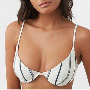 O'Neill Classic Stripe Seville Bikini‎ Top Vanilla XL